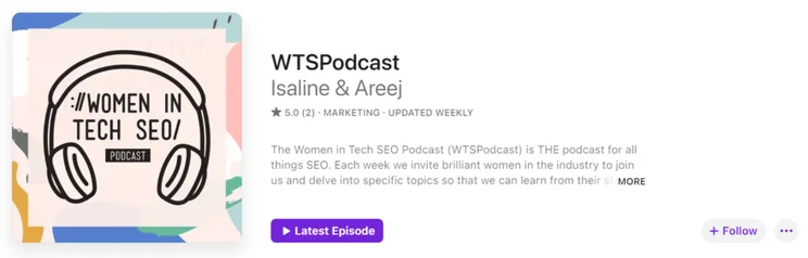 WTSPodcast profile on Apple Podcasts
