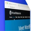 Safari browser showing the WordPress.org homepage