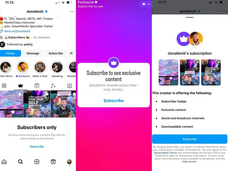 three ways subscriptions are used by an influencer