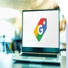 Google Shopping logo on laptop screen