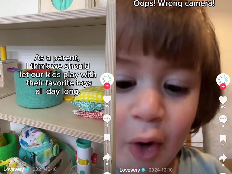 flipped camera trend by tiktok user lovevery