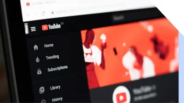 YouTube homepage in night mode