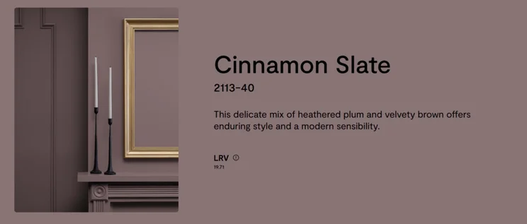 website page in brown cinnamon slate color