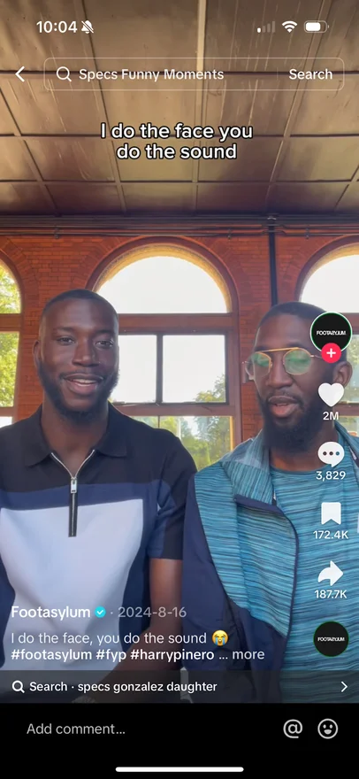 Footasylum TikTok video