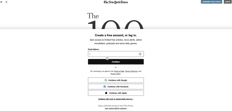 new york times paywall blocking access to site