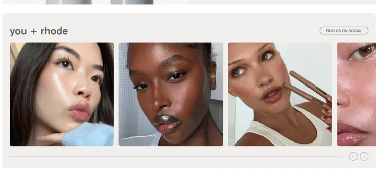 Rhodes social proof on website