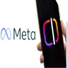 Instagram Edits logo on a phone held next to the logo of its parent company, Meta