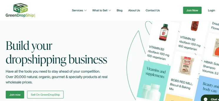 GreenDropShip homepage