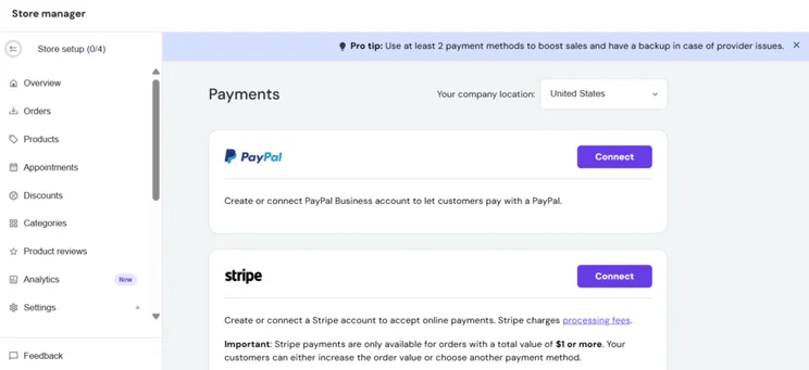 Hostinger payment options