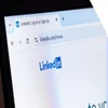 Laptop screen showing the LinkedIn login page