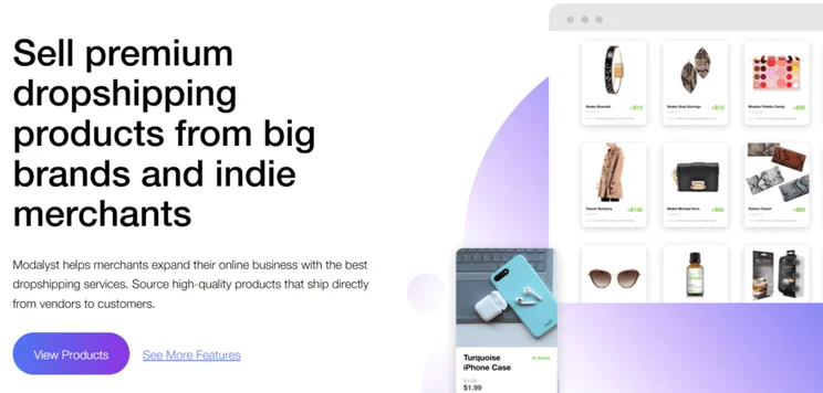 Modalyst homepage