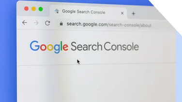 Google Search Console logo in Safari browser