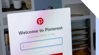 Pinterest login page