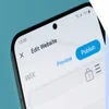 Phone screen showing the option to edit your Wix website and publish it