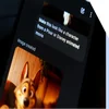 A smartphone screen displaying an AI-generated image of a dog with a prompt to make it resemble a Pixar or Disney character.
