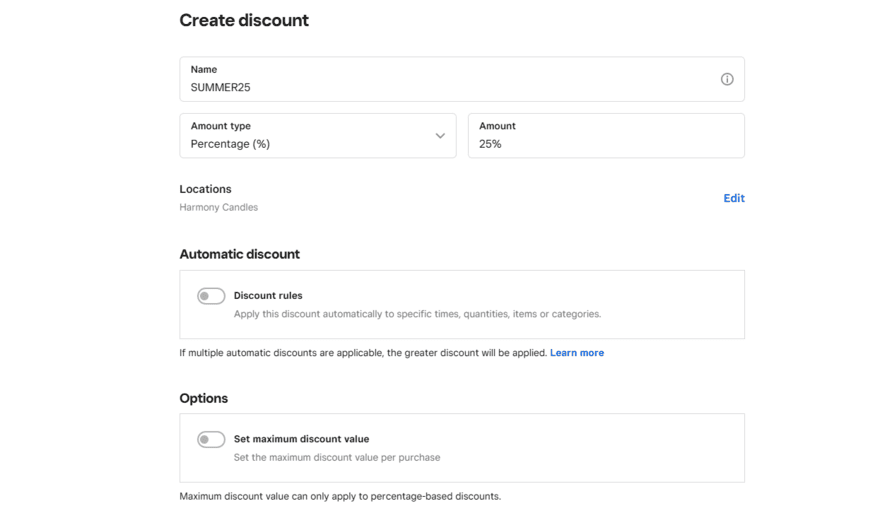 Square discount Setting up a discount with Square