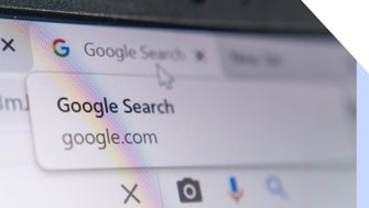 Mouse hovering over Google search tab in a browser