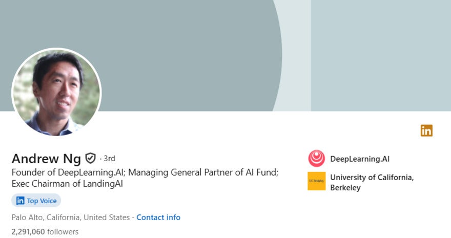Andrew Ng LinkedIn header