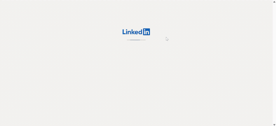 Gif of someone clicking on a new article from the LinkedIn homepage and creating a newsletter