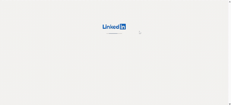 Gif of someone clicking on a new article from the LinkedIn homepage and creating a newsletter